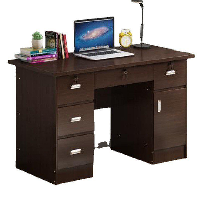 Small Modern Office Drawer With Printer Desktop Study Desk Computer Table