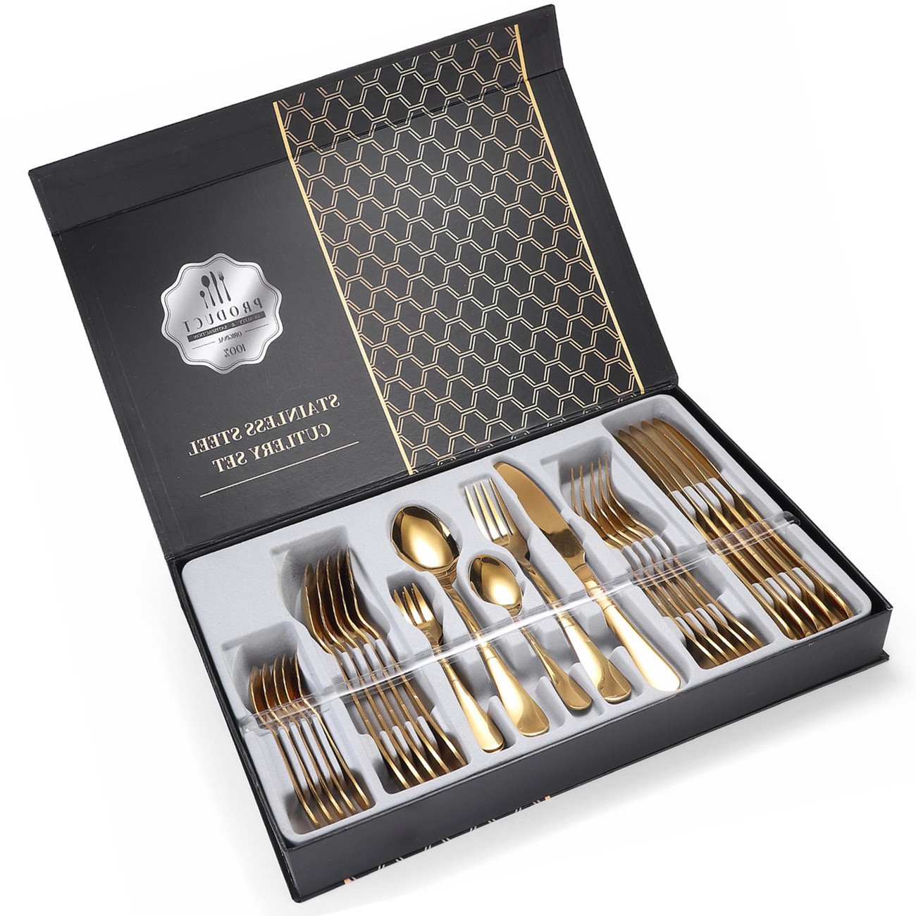 24pcs Stainless Steel Cutlery Sets