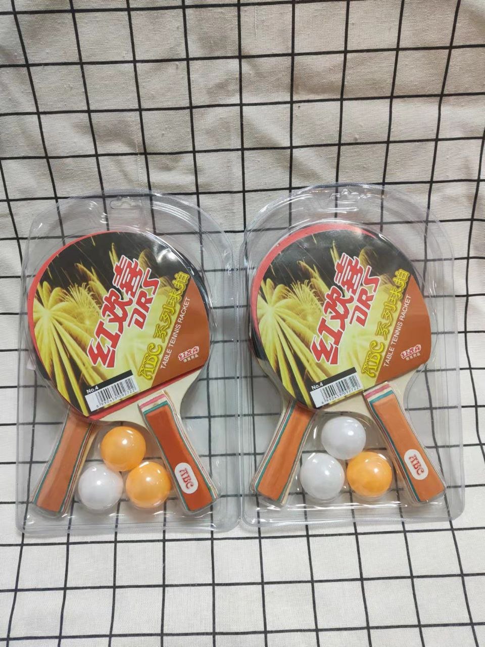 Table Tennis Racket suit with 3 Table Tennis Balls
