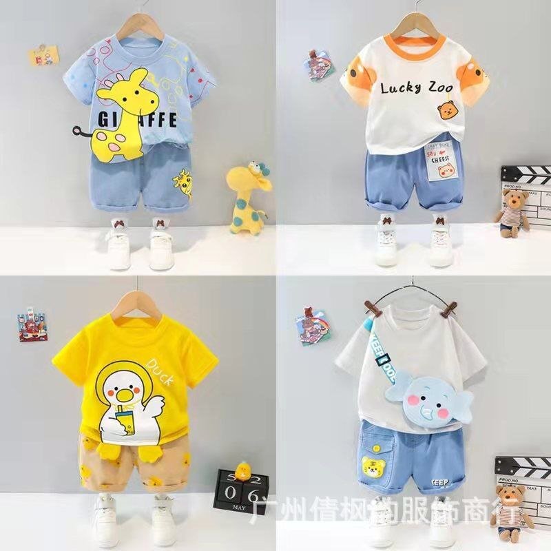 New Summer Infant Baby Boys 2pcs Clothes Sets